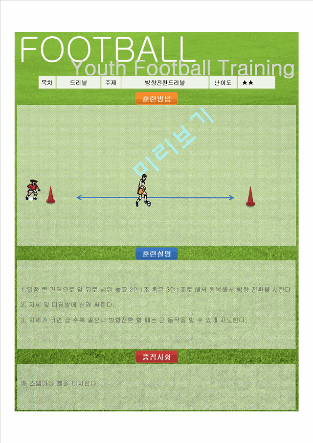 실전 유소년 축구 트레이닝 프로그램(종합)   (2 )